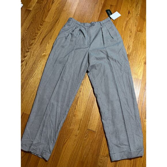 Vintage‎ Lauren Ralph Lauren menswear look pleated cuffed pants 14 NWT Lined - Picture 1 of 6